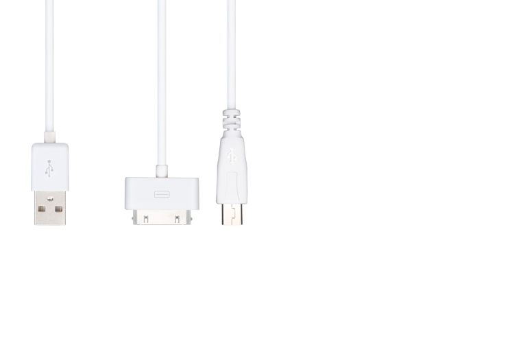 Micro USB+Apple 30-Pin USB二合一數(shù)據(jù)充電線   精巧工藝  時(shí)尚簡潔